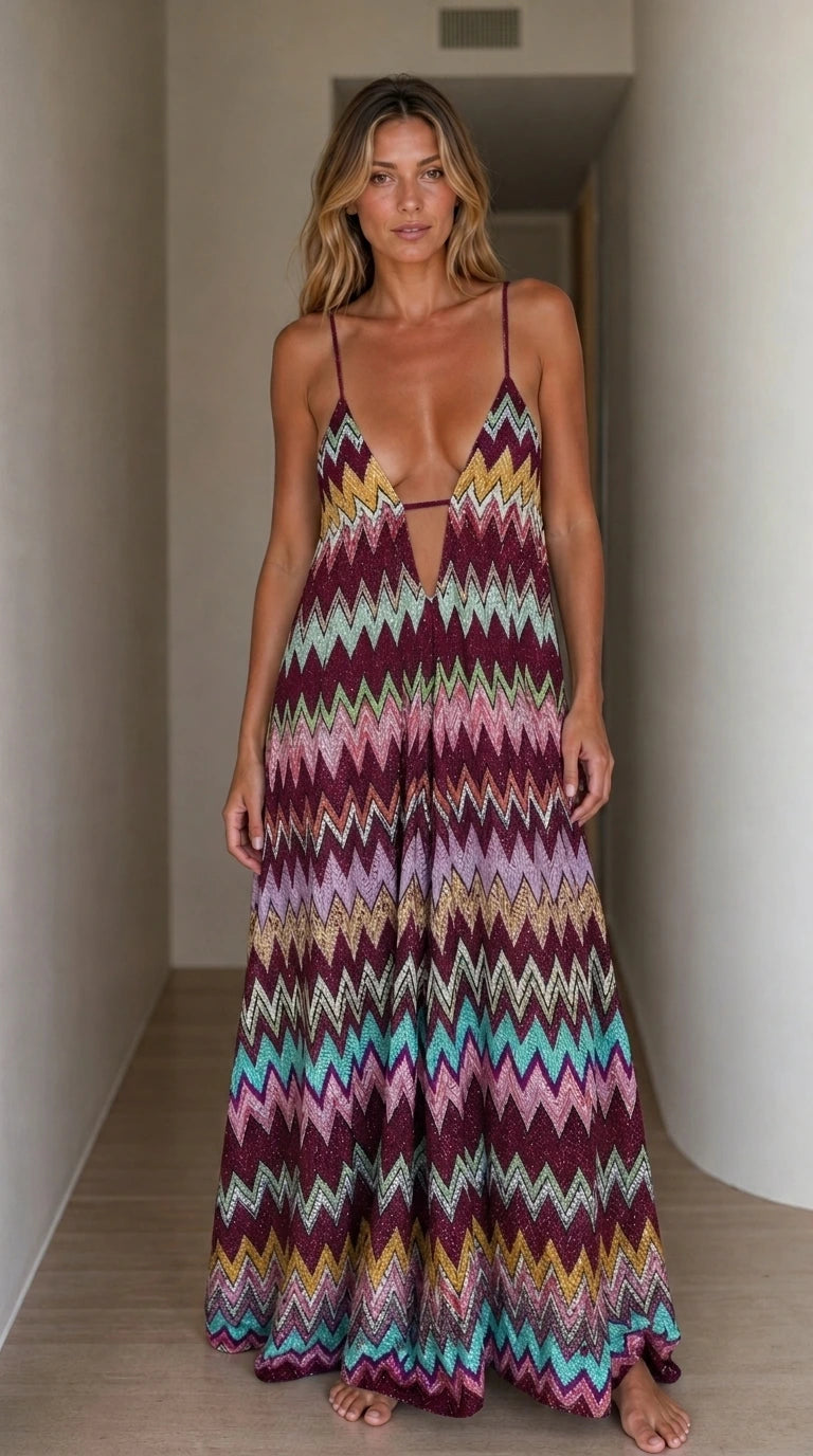 Front view of model wearing burgundy color variant