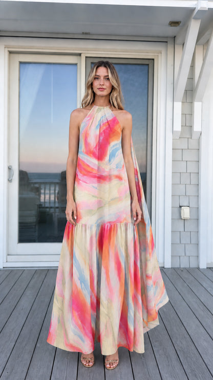 Front view of pastel multi color variant