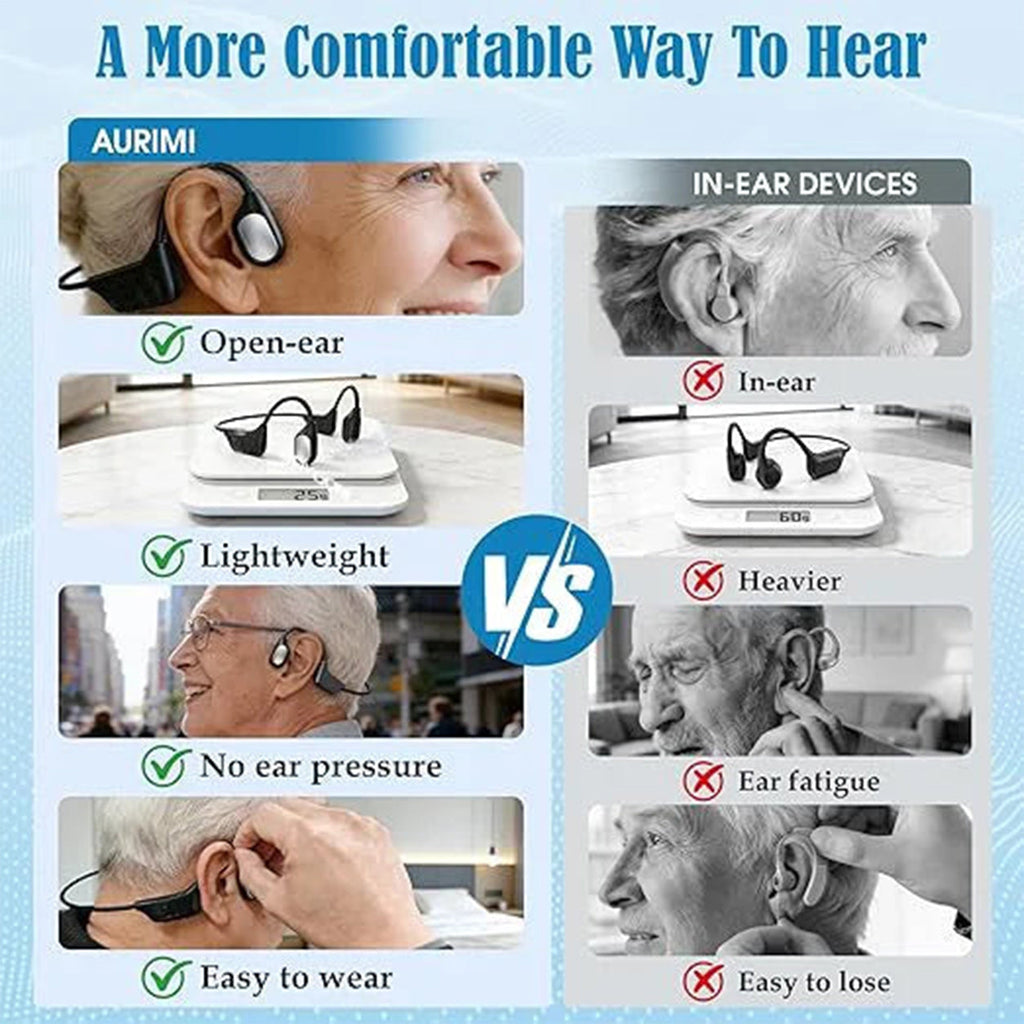 🌎Ends Today: 83% OFF!⏰🏆Pryxo®  Bone Conduction Smart Hearing Headphones （Mayo Clinic Recommended）