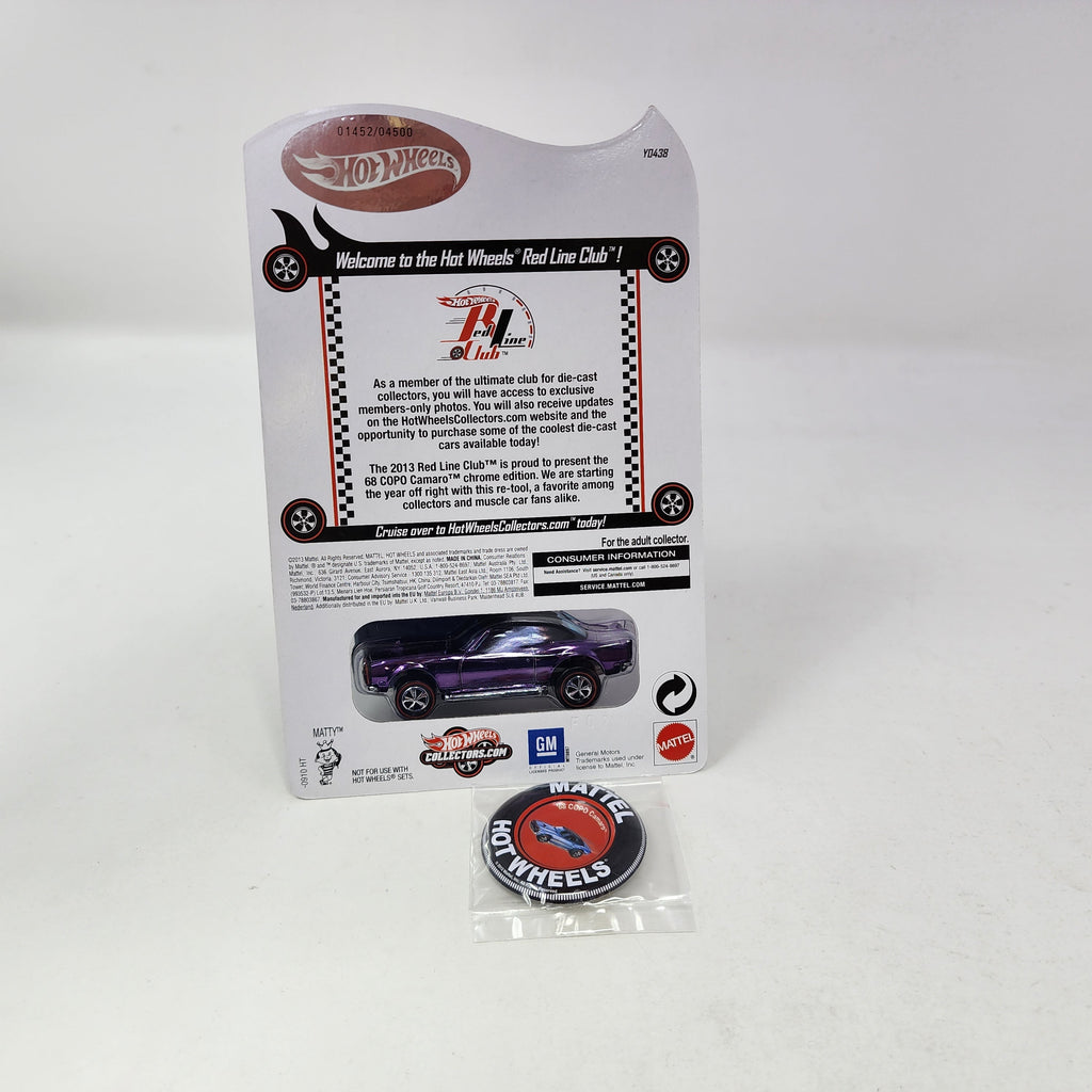 68 Copo Camaro Purple * Hot Wheels Red Line Club RLC Exclusive