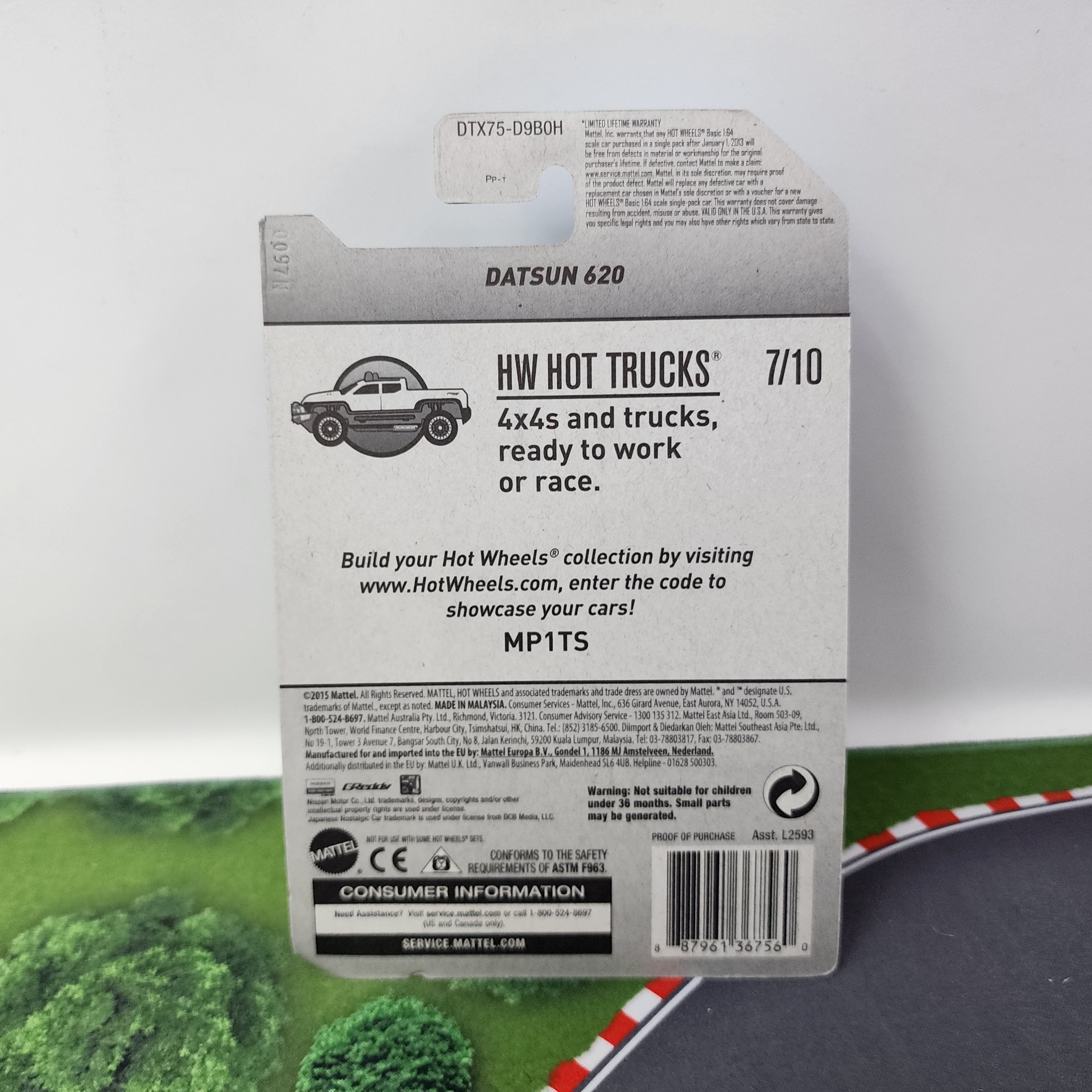Datsun 620 #181 * WHITE * 2016 Hot Wheels