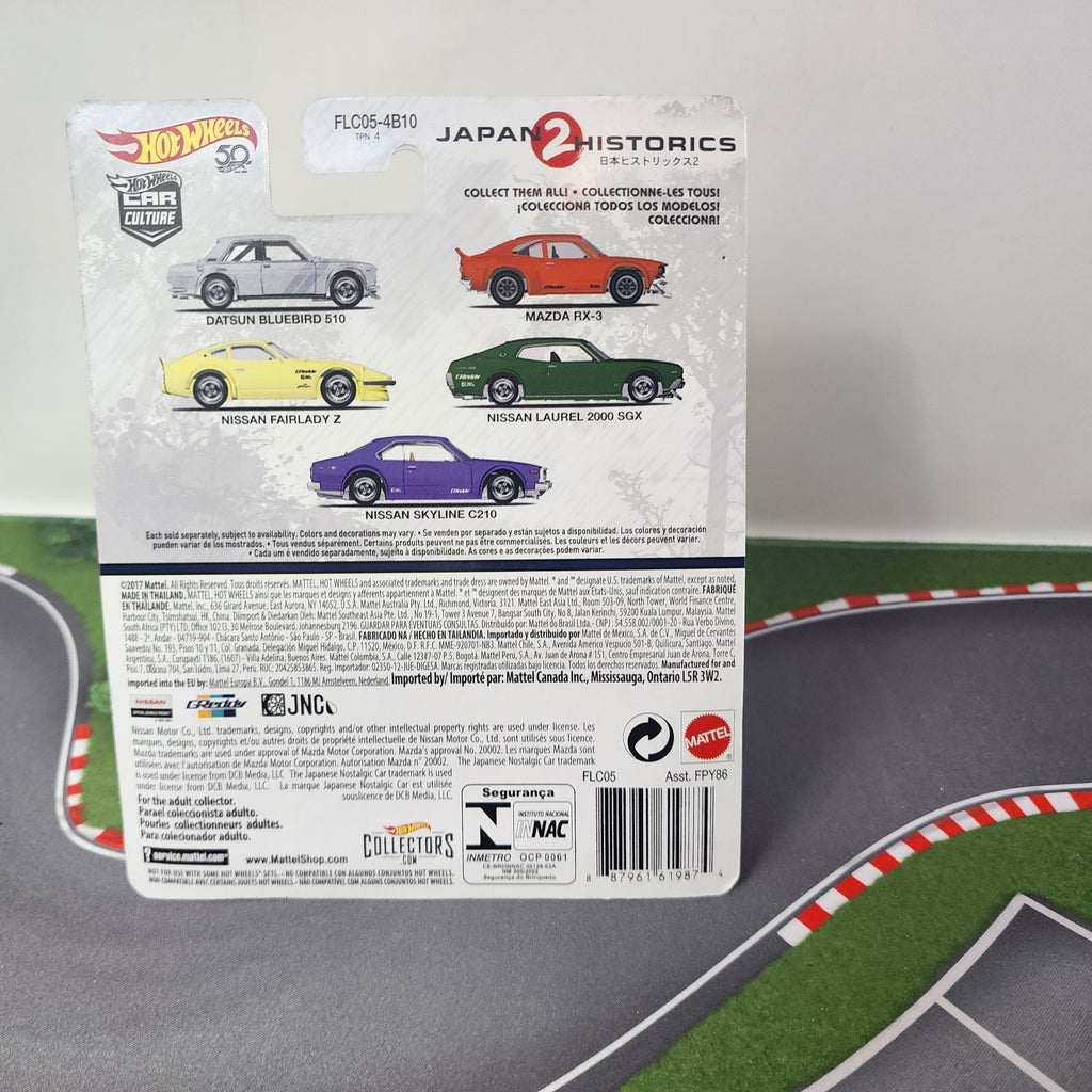 Nissan Laurel 2000 SGX * Green * Hot Wheels Car Culture Japan Historics