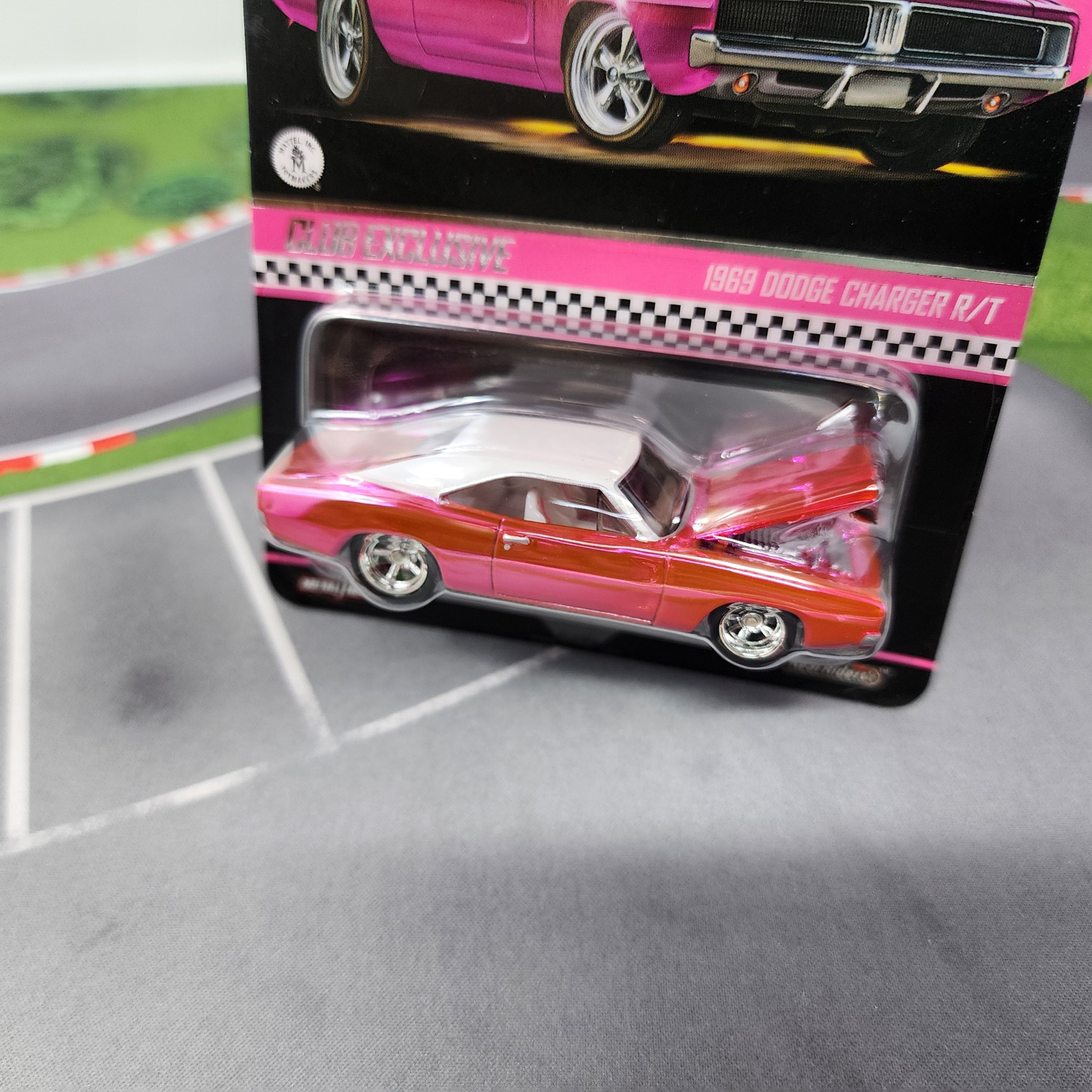 1969 Dodge Charger R/T * Pink Party Car * Hot Wheels Red Line Club RLC