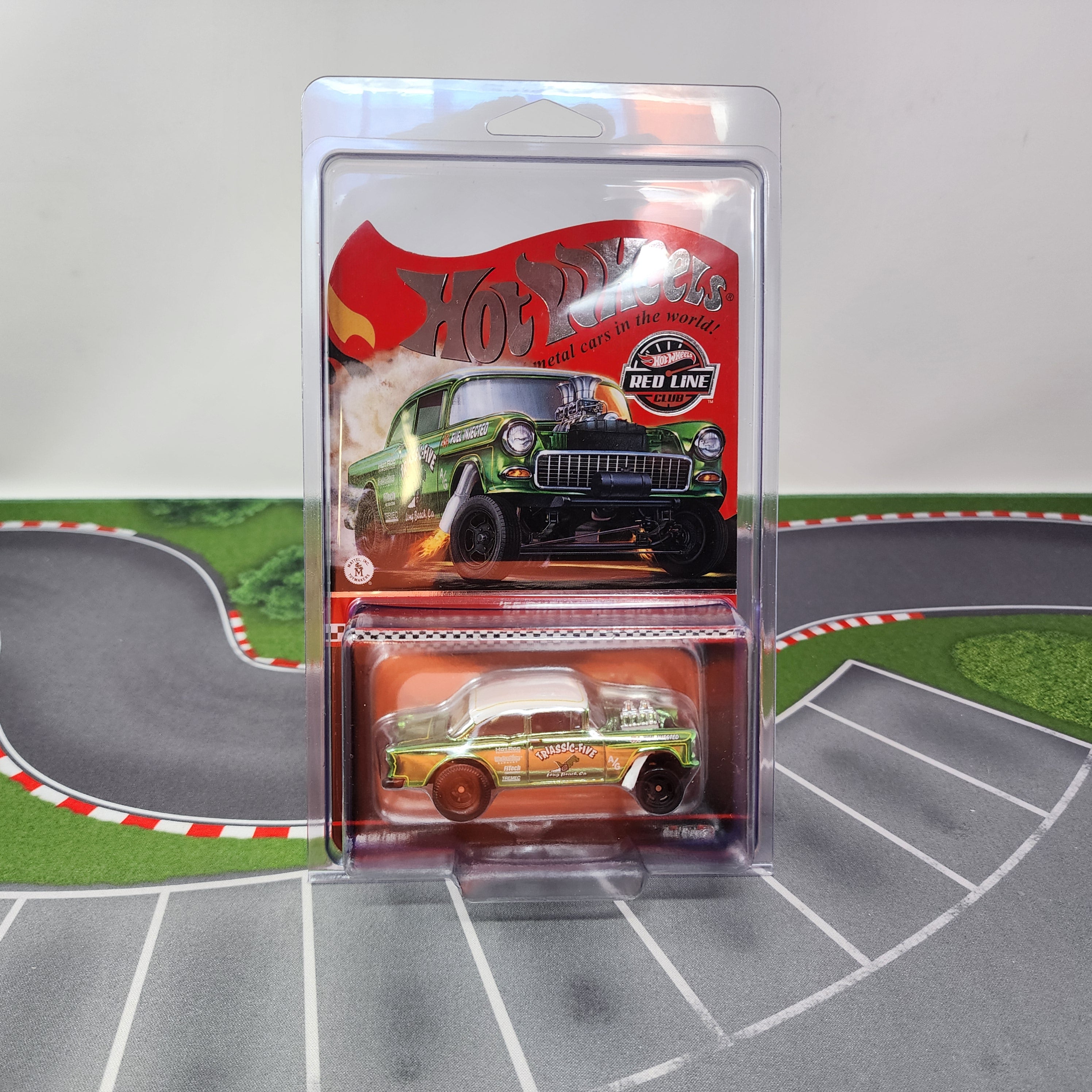 55 chevy Bel air Gasser Triassic-Five * Hot Wheels Red Line Club RLC