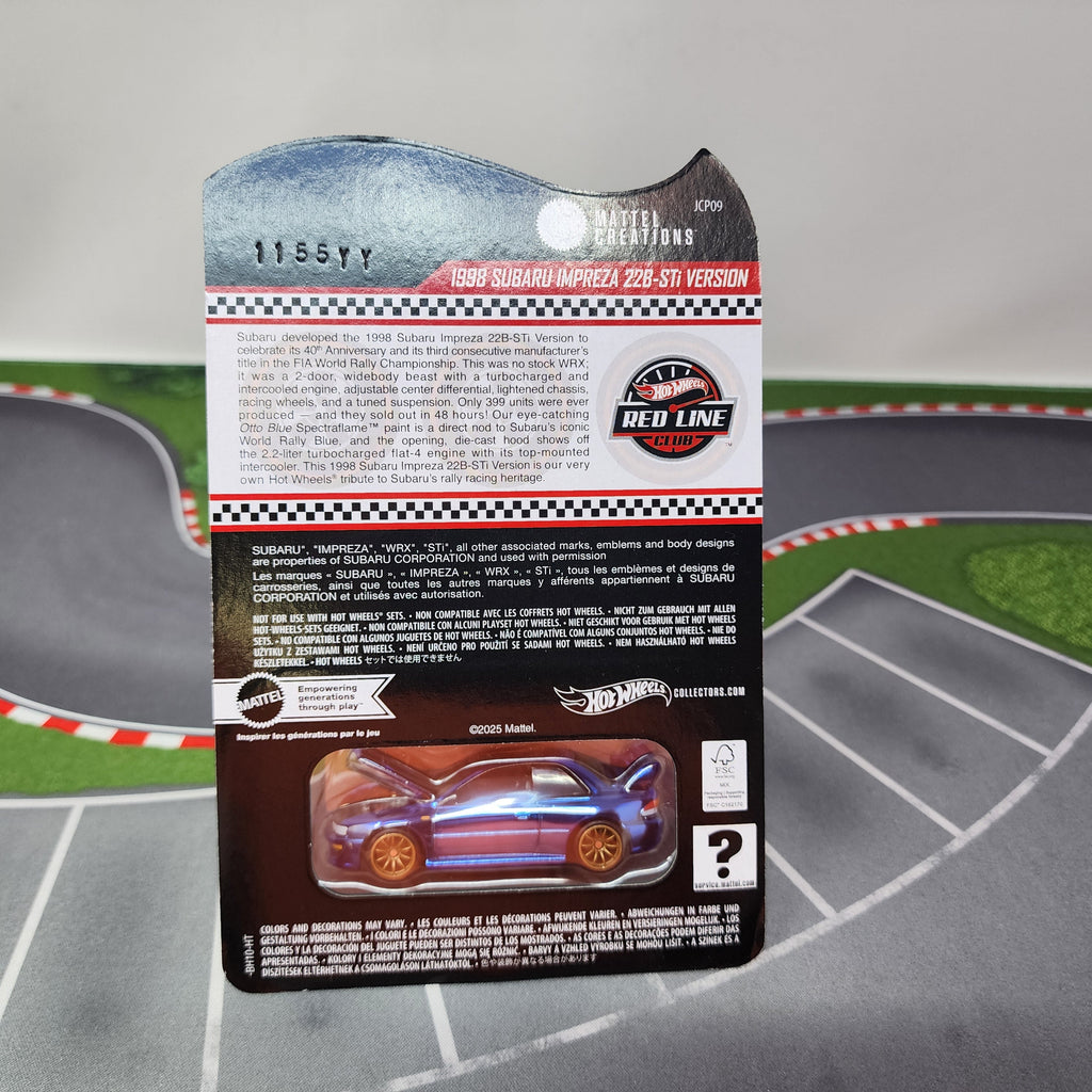 1998 Subaru Impreza 22B-STi * Hot Wheels Red Line Club RLC