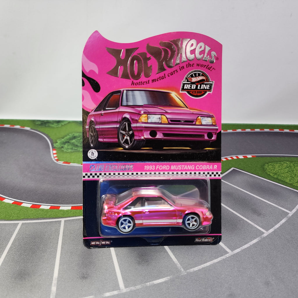 1993 Ford Mustang Cobra R * Pink Party Car * Hot Wheels Red Line Club RLC