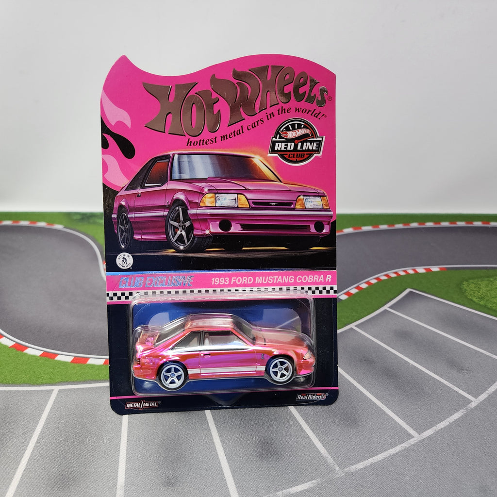 1993 Ford Mustang Cobra R * Pink Party Car * Hot Wheels Red Line Club RLC