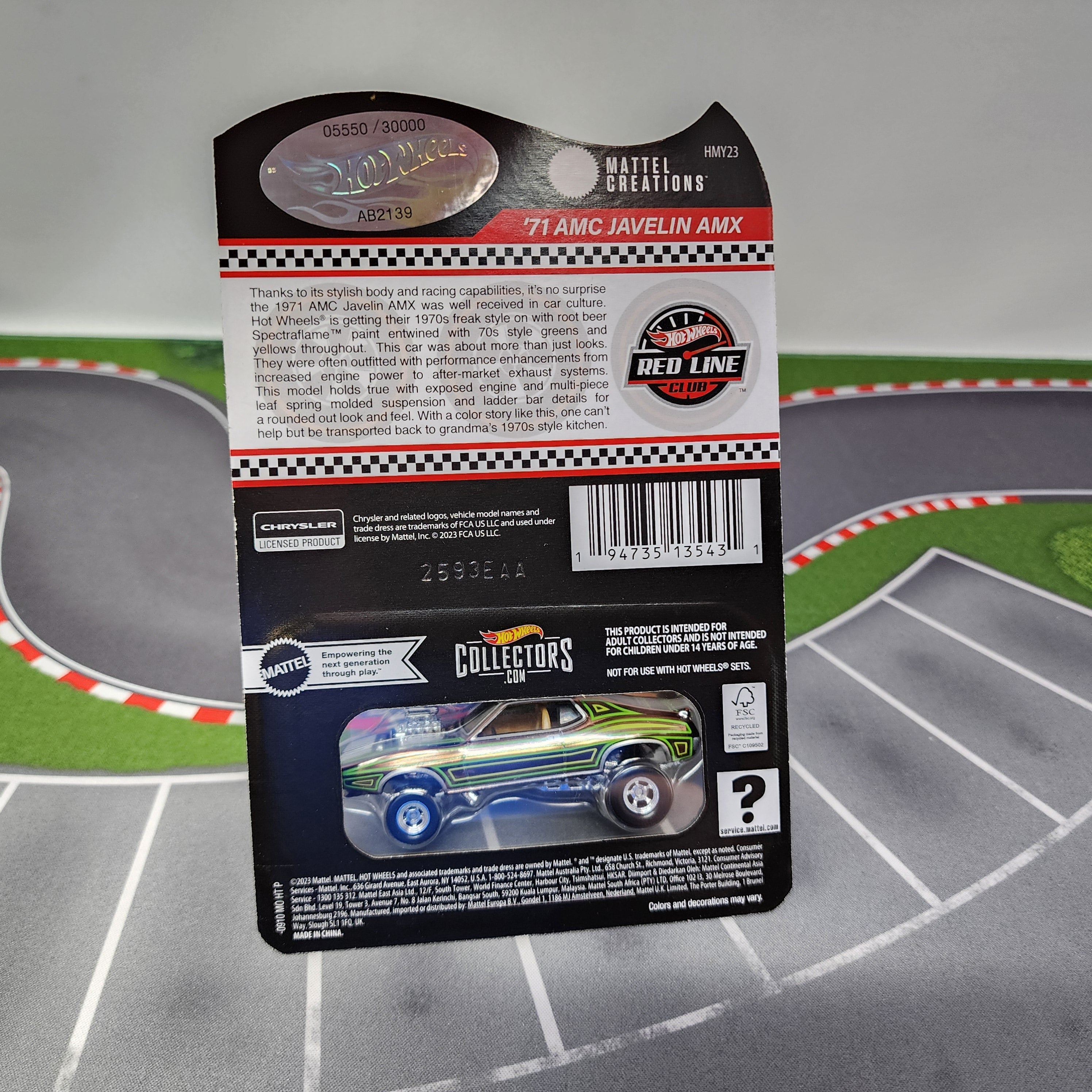 71 AMC Javelin AMX * Hot Wheels Red Line Club RLC