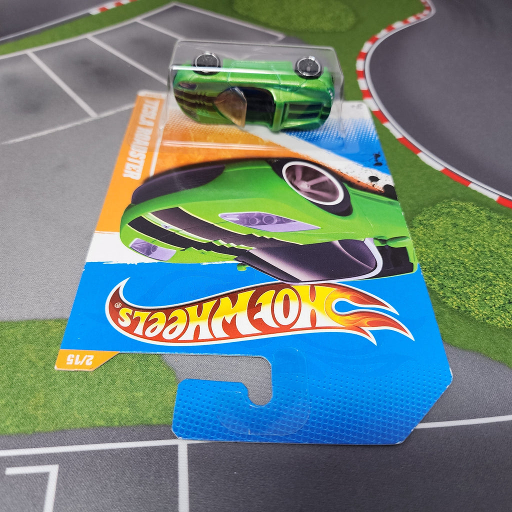 Tesla Roadster #67 * Green * Hot Wheels 2011