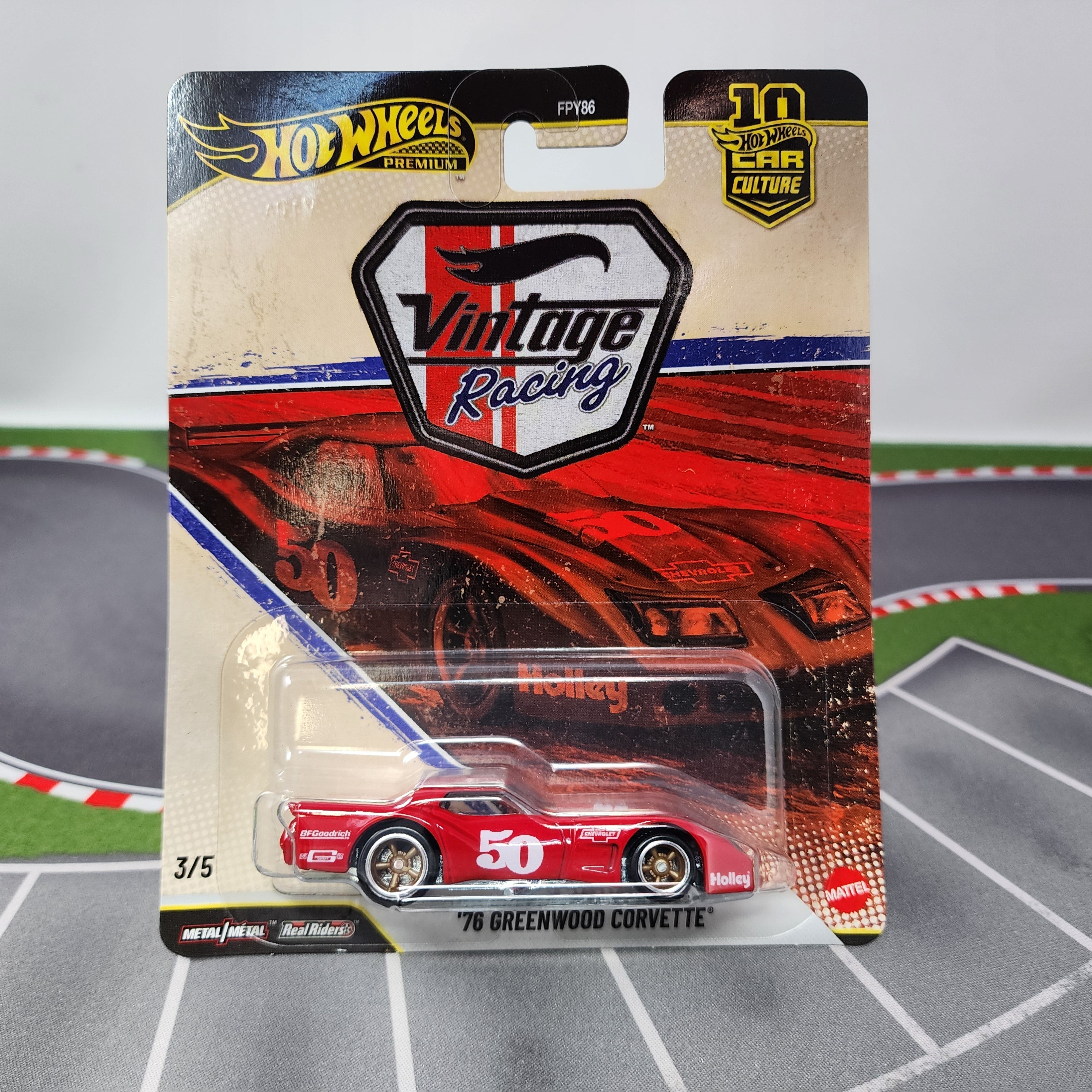 76 Greenwood Corvette #3/5 * 2026 Hot Wheels Car Culture VINTAGE RACING Case T