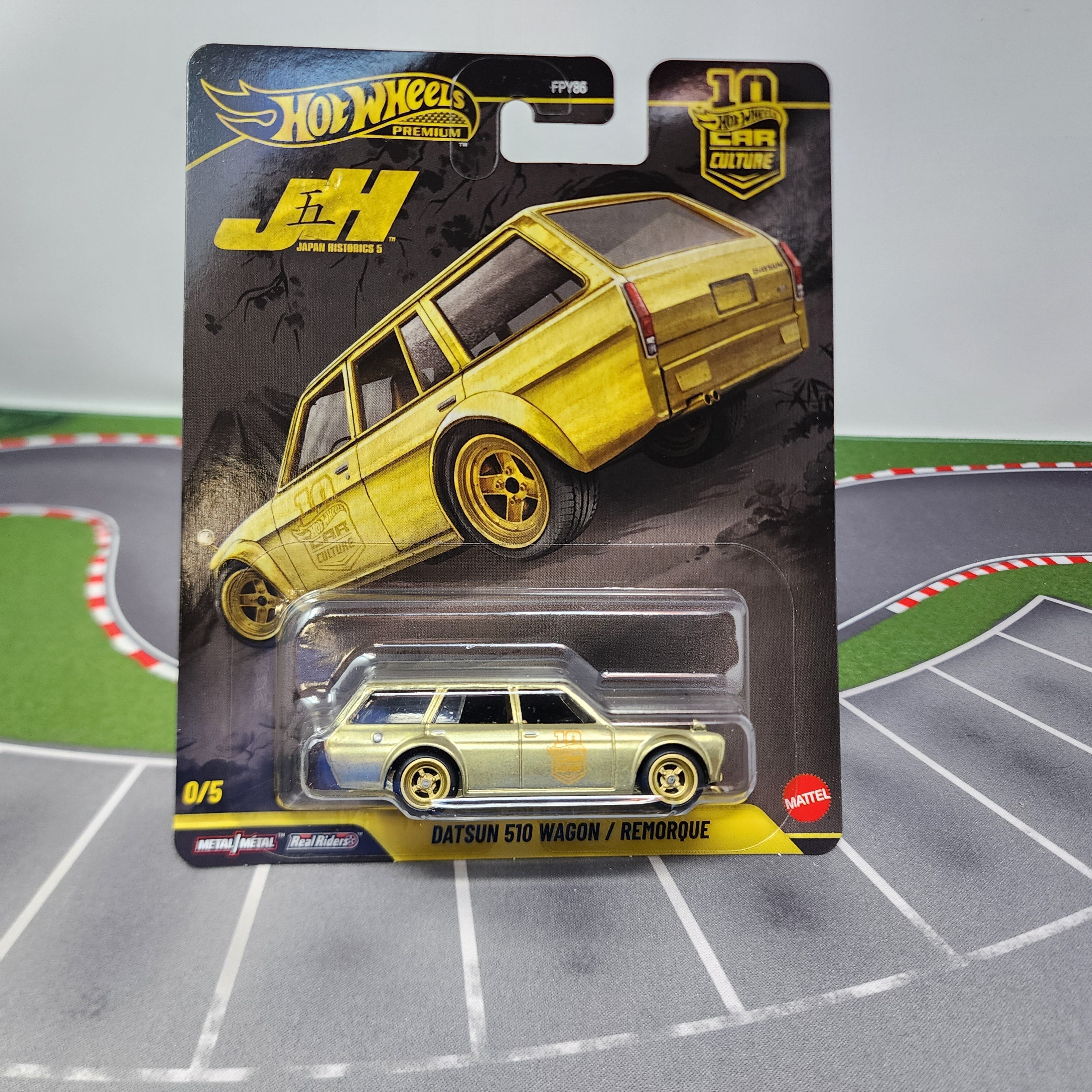 Datsun 510 Wagon * GOLD CHASE * Hot Wheels Car Culture Japan Historics 5