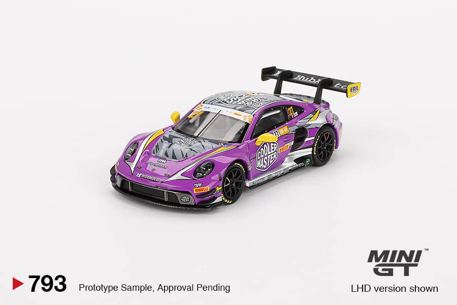 MINI GT 1:64 Porsche 911 GT3 R #27 HubAuto Racing 2023 FIA GT World Cup 70th Macau Grand Prix
