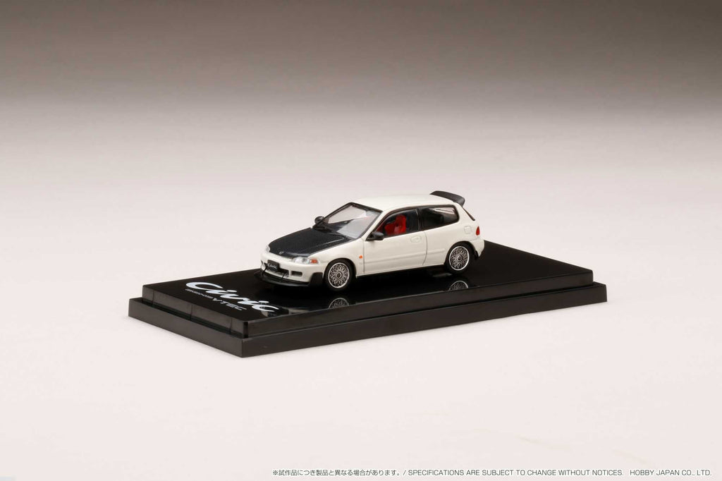 Hobby Japan 1:64 Honda Civic (EG6) SiR 鈪?with JDM Style in Frost White