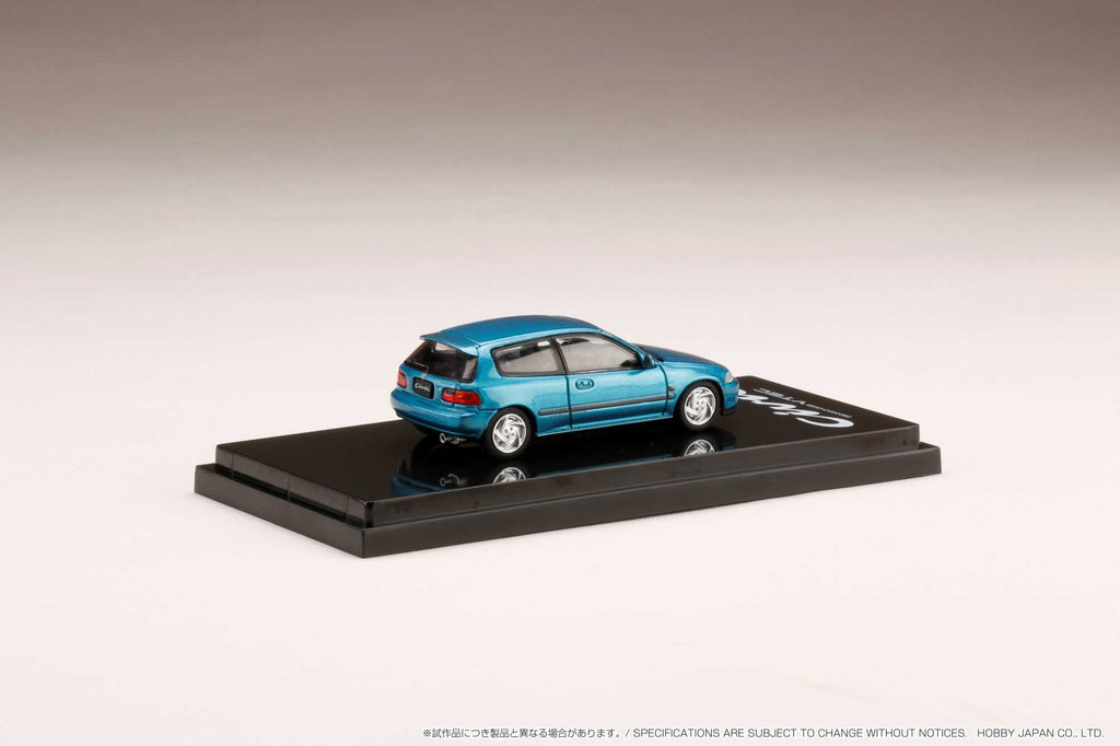 Hobby Japan 1:64 Honda Civic (EG6) SiR 鈪?with Engine Model in Tahitian Green Pearl