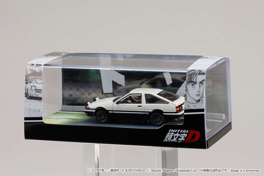 Hobby Japan 1:64 Toyota SPRINTER TRUENO GT APEX AE86 / INITIAL D VS Ryosuke Takahashi With Takumi Fujiwara Figure