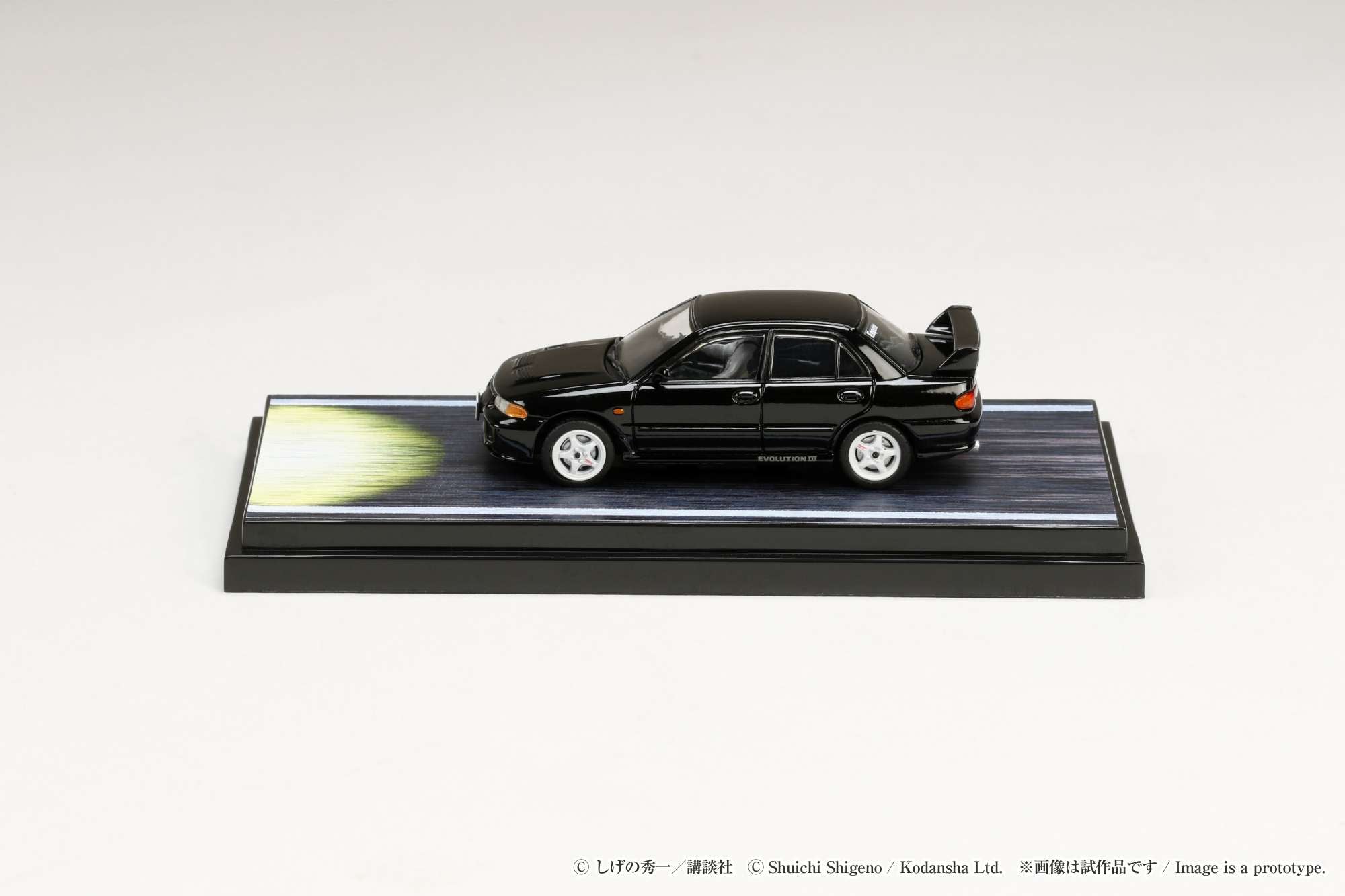 Hobby Japan 1:64 Mitsubishi Lancer RS Evolution 鈪?/ Initial D VS Ryosuke Takahashi with Kyoichi Sudo Figure