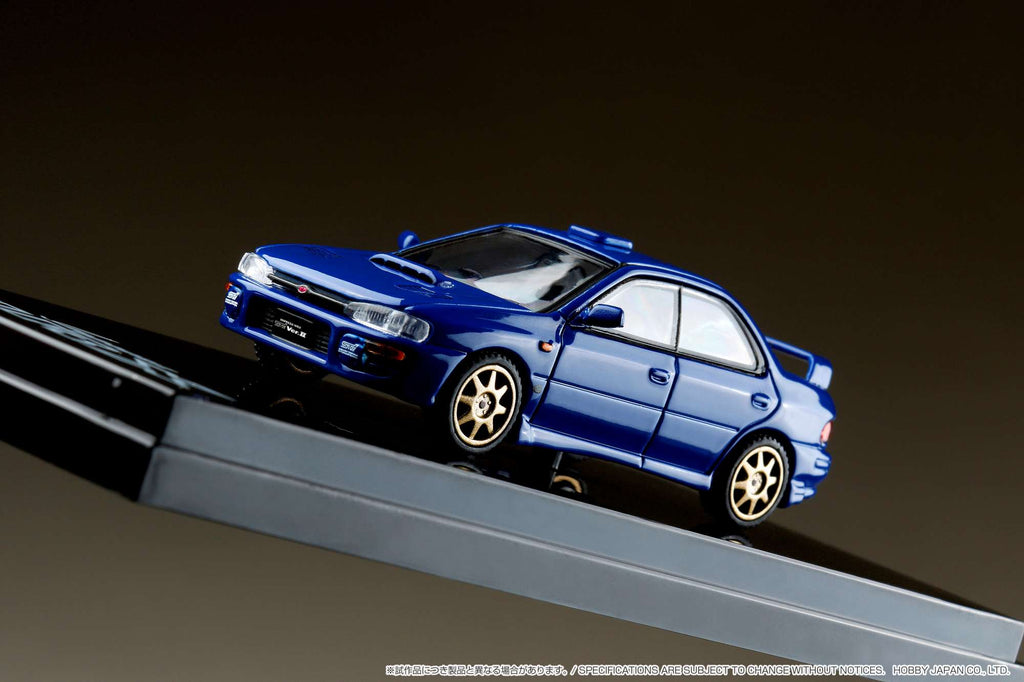 Hobby Japan 1:64 Subaru Impreza WRX (GC8) STi Version 鈪?Sports Blue with Engine Display Model