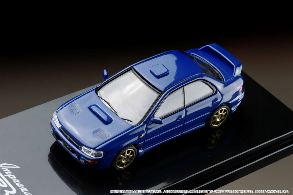 Hobby Japan 1:64 Subaru Impreza WRX (GC8) STi Version 鈪?Sports Blue with Engine Display Model