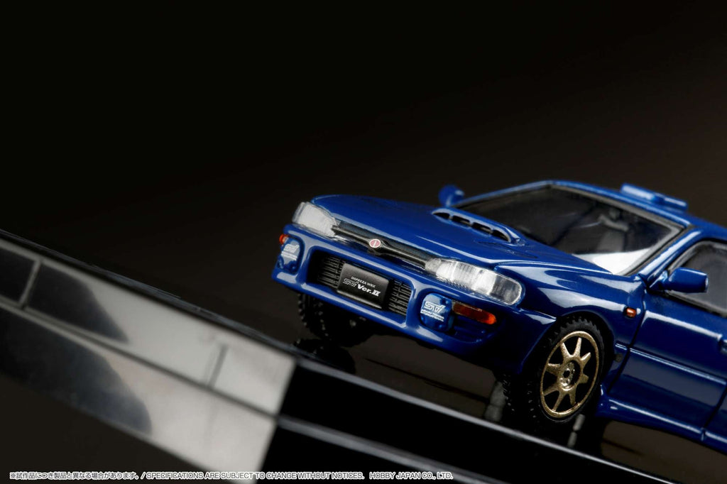 Hobby Japan 1:64 Subaru Impreza WRX (GC8) STi Version 鈪?Sports Blue with Engine Display Model
