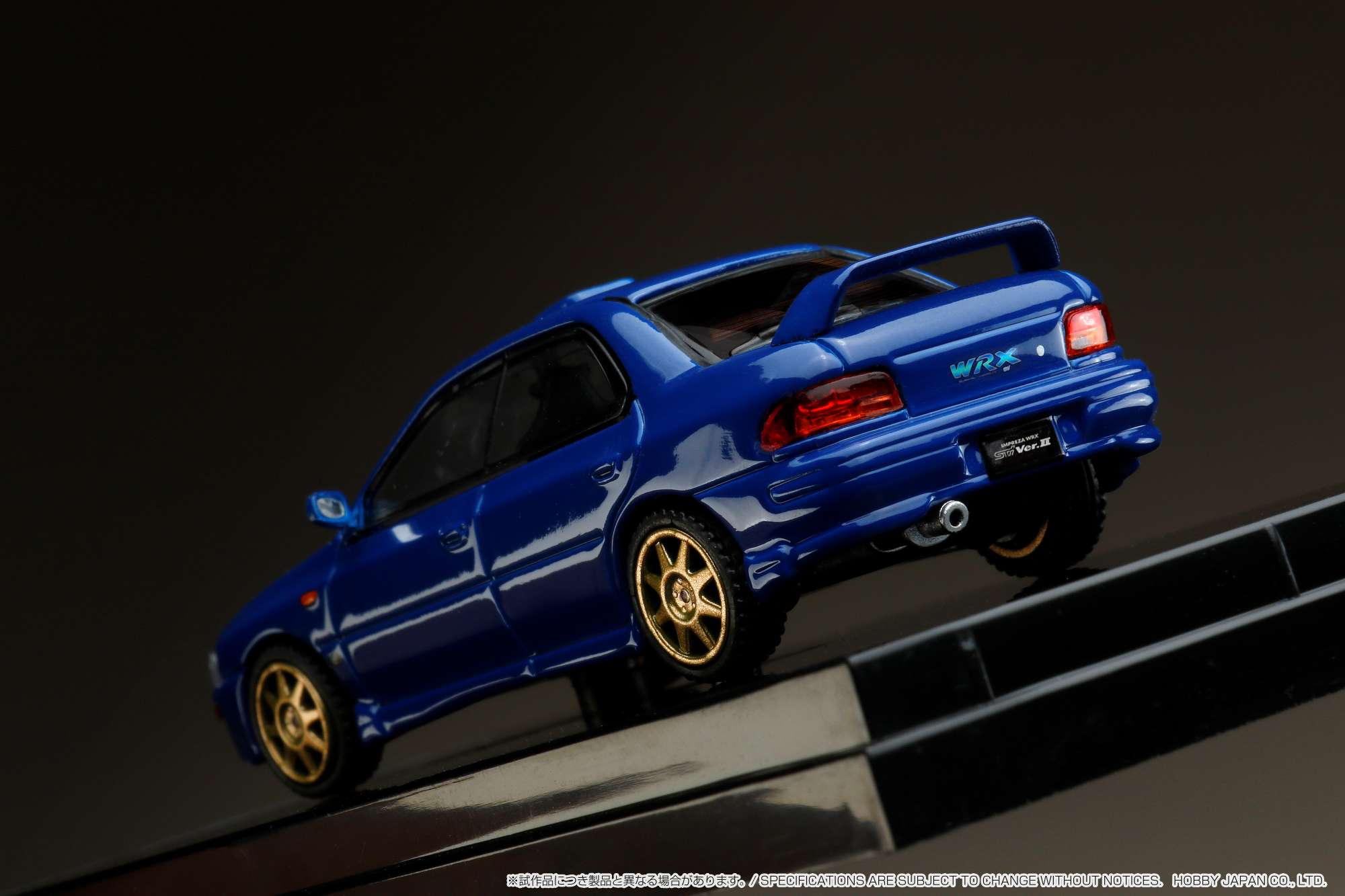 Hobby Japan 1:64 Subaru Impreza WRX (GC8) STi Version 鈪?Sports Blue with Engine Display Model