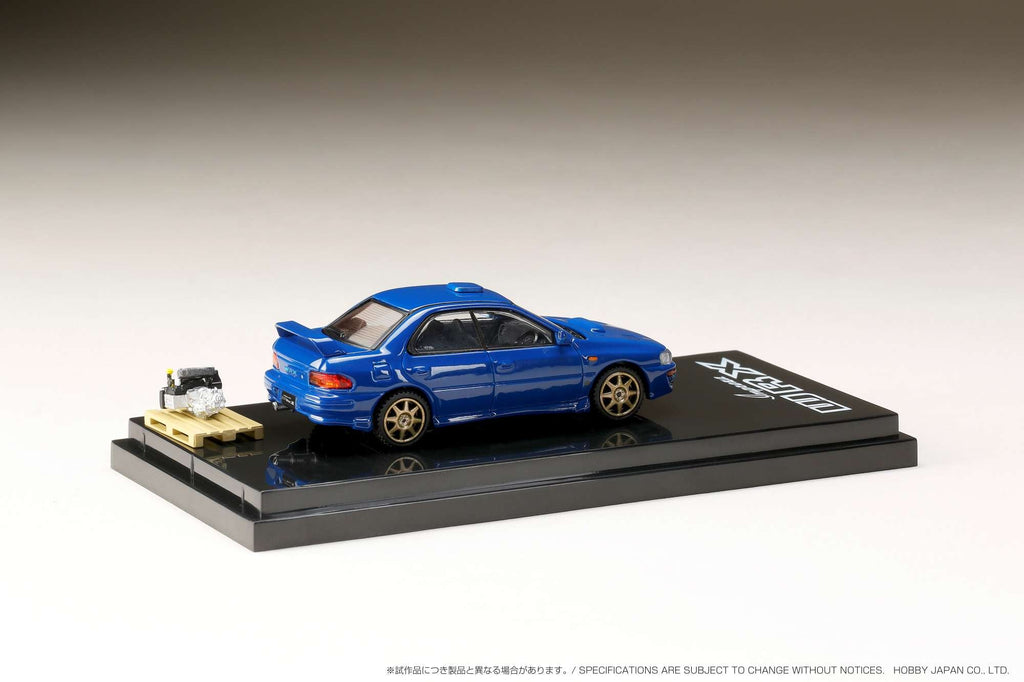 Hobby Japan 1:64 Subaru Impreza WRX (GC8) STi Version 鈪?Sports Blue with Engine Display Model