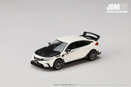 *PREORDER* Hobby Japan 1:64 Honda Civic Type-R (FL5) MUGEN Group B (2025) in Championship White