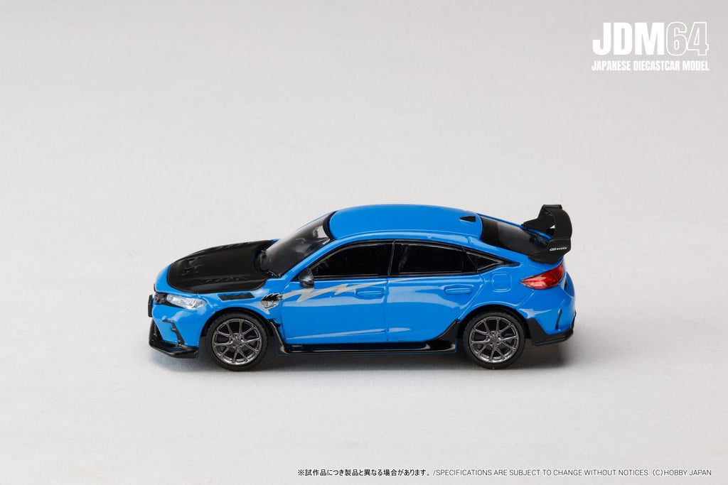 *PREORDER* Hobby Japan 1:64 Honda Civic Type-R (FL5) MUGEN Group B (2025) in Racing Blue Pearl