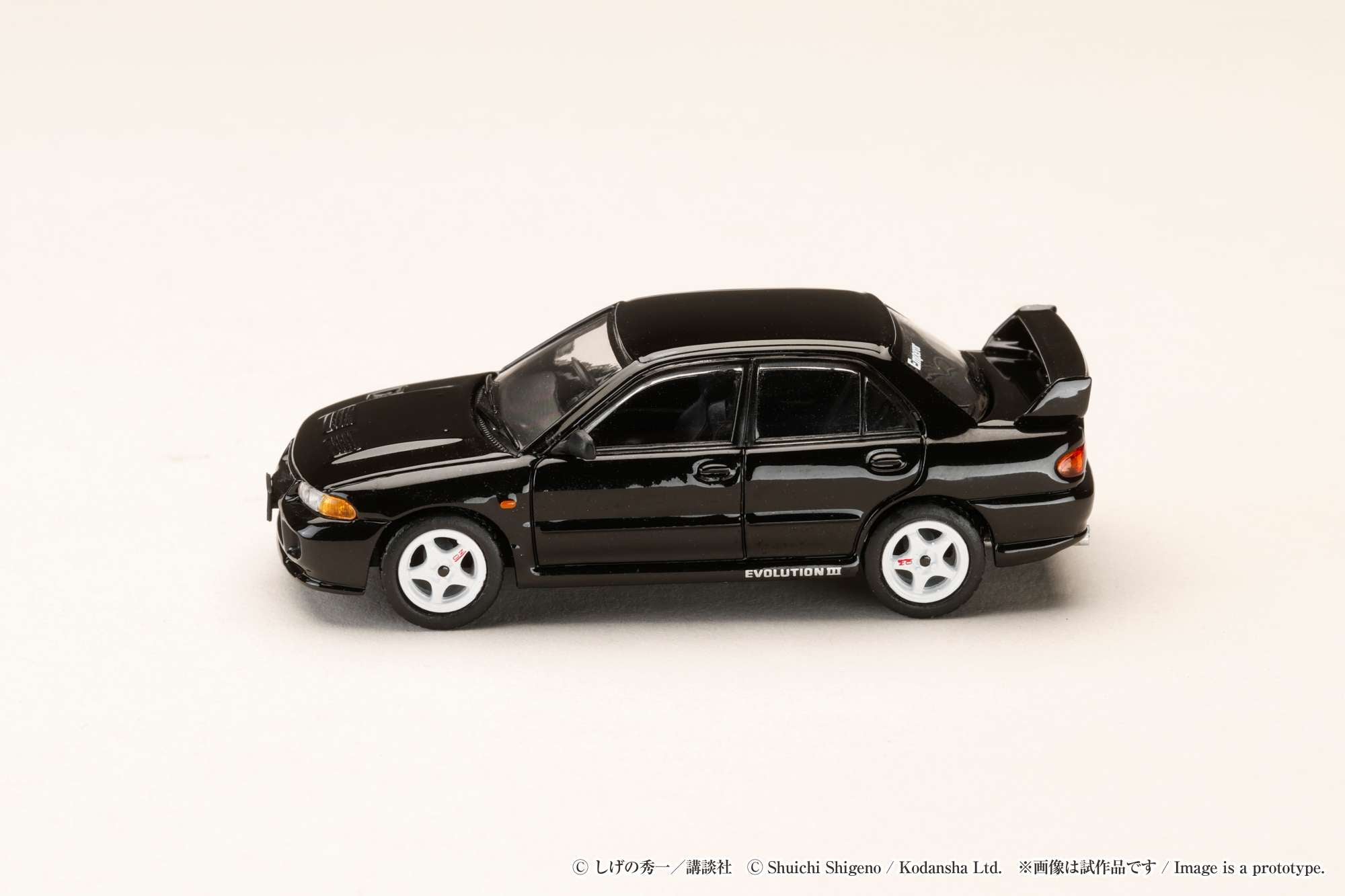 Hobby Japan 1:64 Mitsubishi Lancer RS Evolution III / INITIAL D Kyoichi Sudo VS Ryosuke Takahashi
