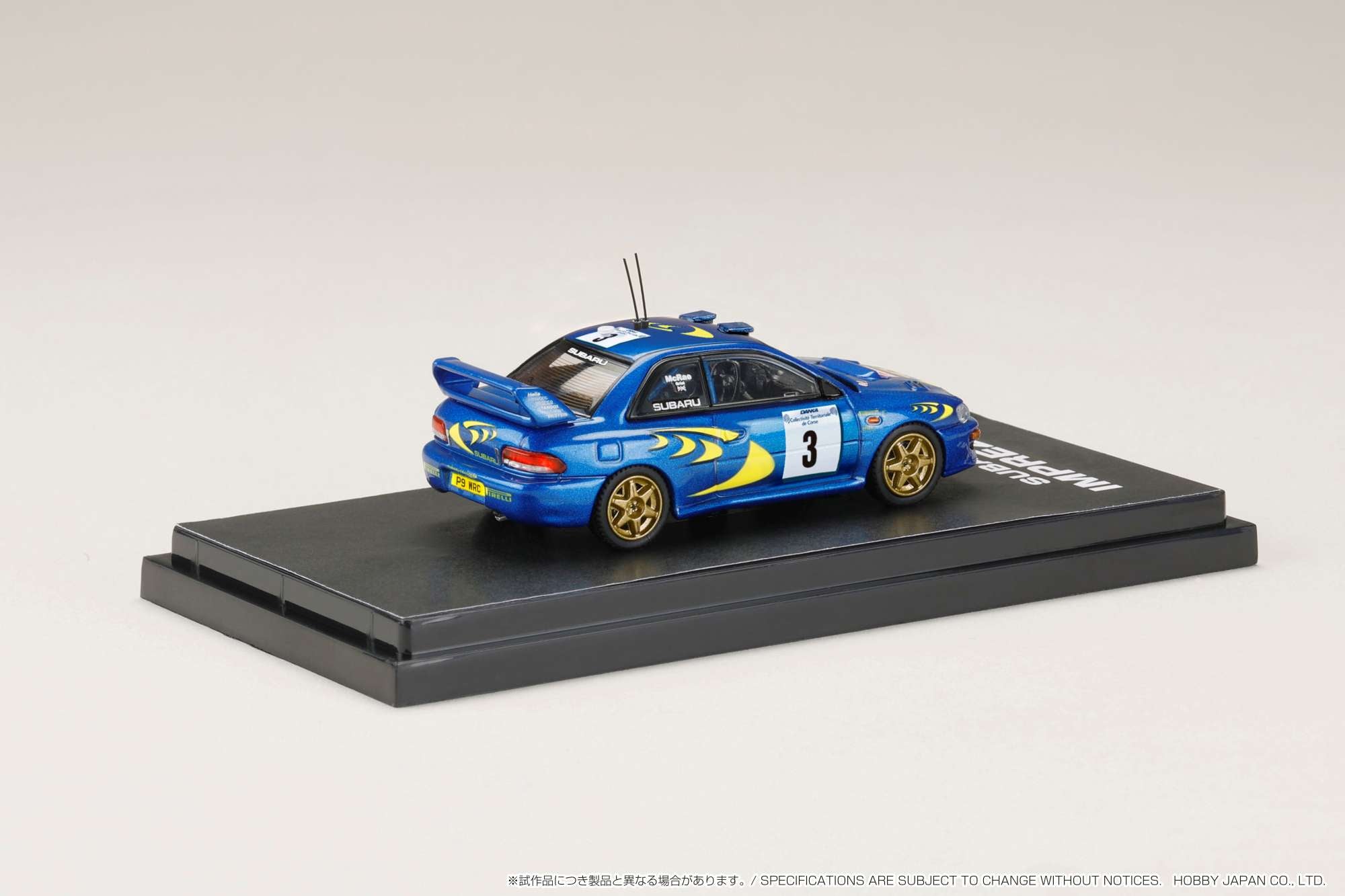 Hobby Japan 1:64 Subaru Impreza WRC 1997 #3 (TOUR DE COURSE) / WINNER