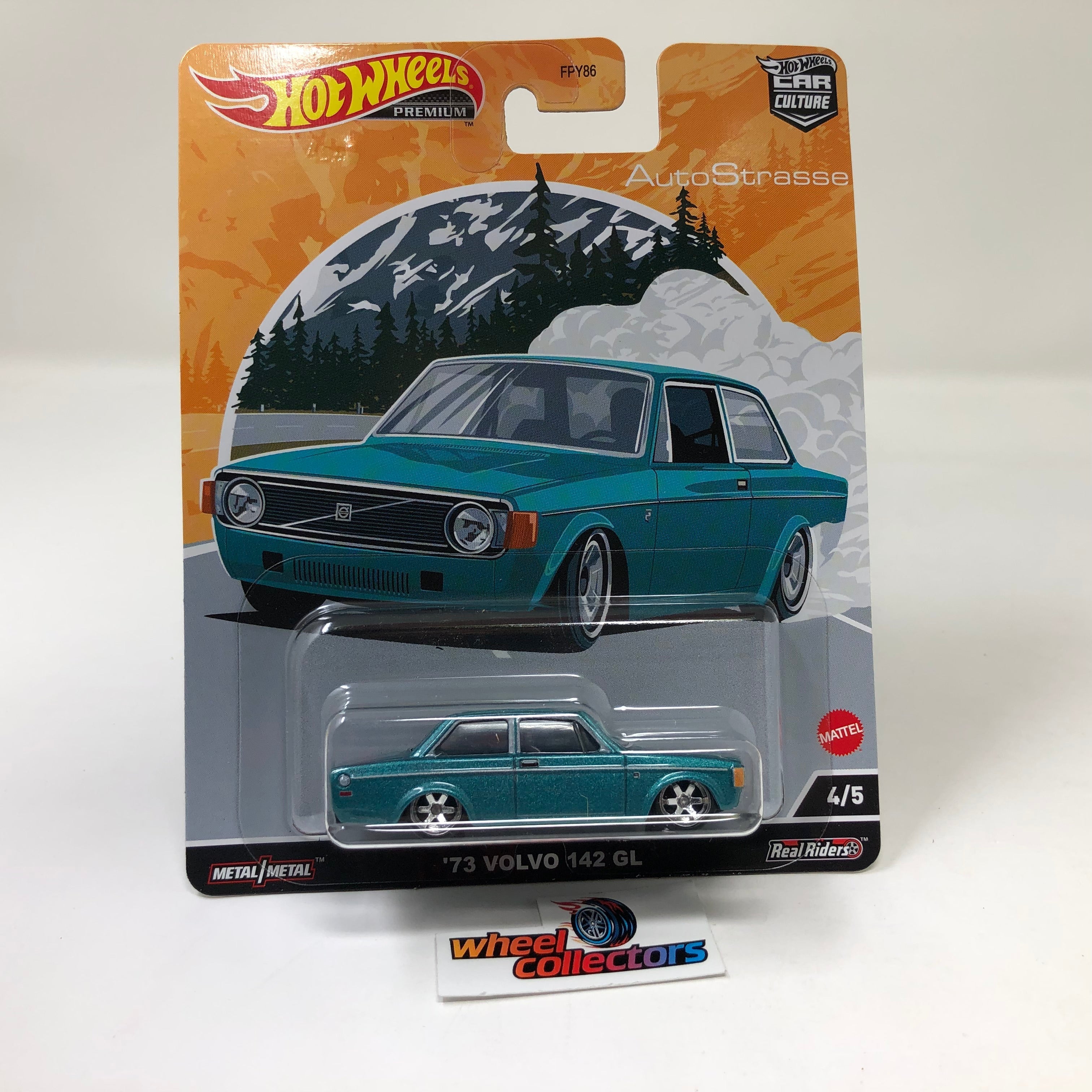73 Volvo 142 GL * Aqua * 2022 Hot Wheels Car Culture Auto Strasse Case Q