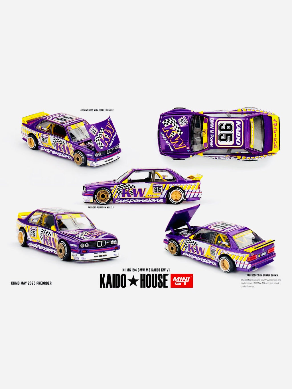 Mini GT x Kaido House Collab Factory Sealed BMW M3 Kaido KW V1 #194
