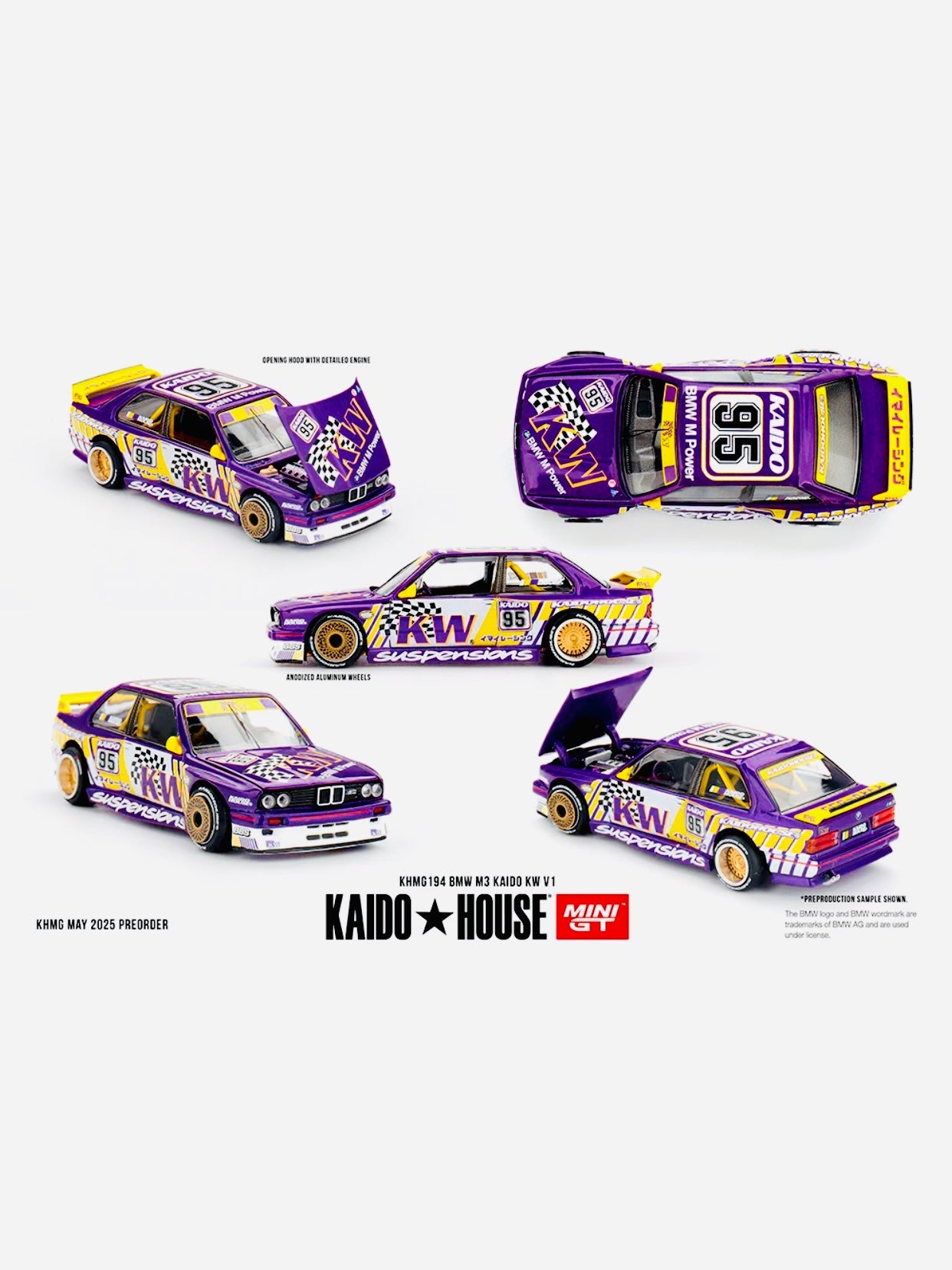 Mini GT x Kaido House Collab Factory Sealed BMW M3 Kaido KW V1 #194