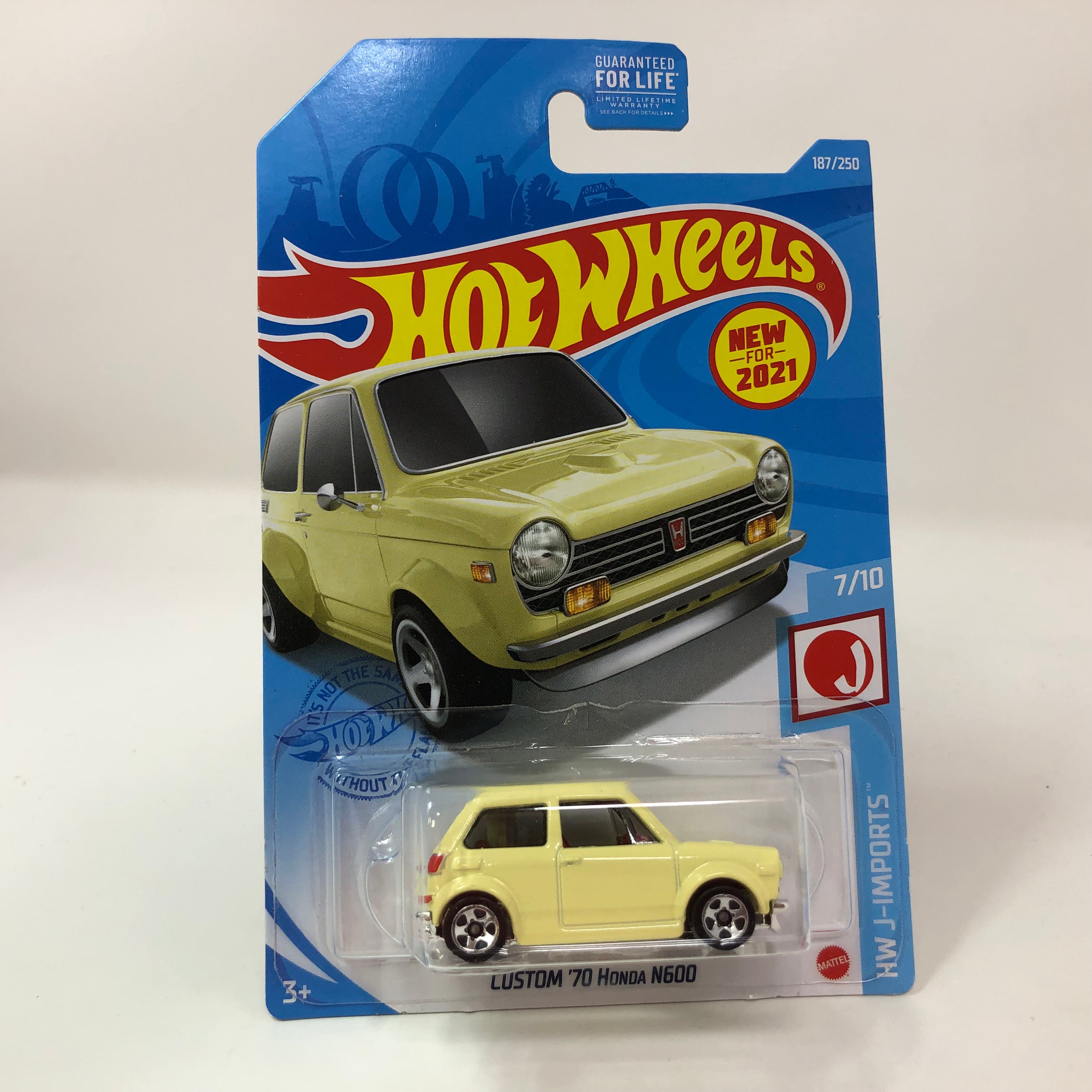 Custom '70 Honda N600 #187 * Yellow * 2021 Hot Wheels