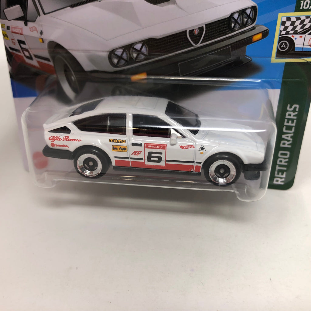 Alfa Romeo GTV6 3.0 #185 * White * 2024 Hot Wheels Basic Short Card Case A