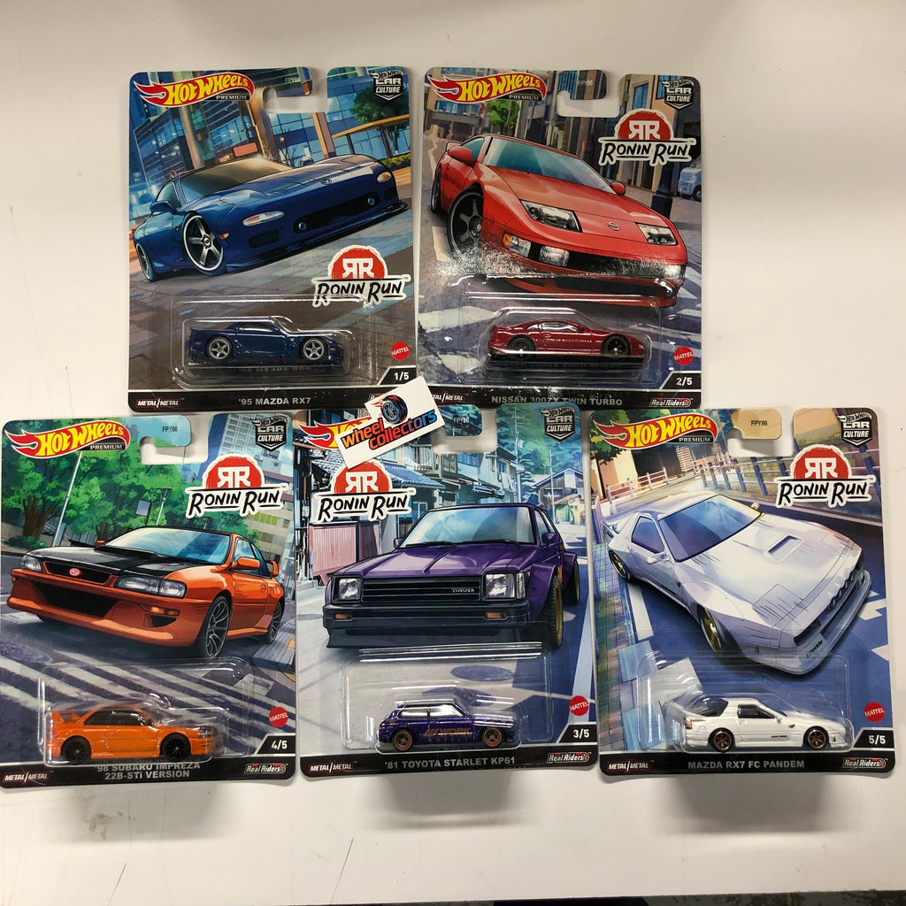 Ronin Run 1 * Complete 5 Car Set * 2022 Hot Wheels Car Culture