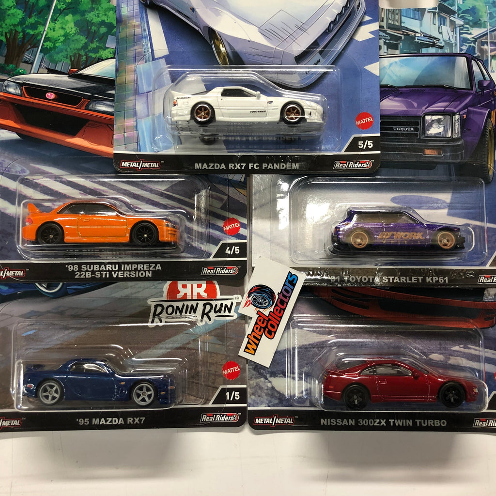 Ronin Run 1 * Complete 5 Car Set * 2022 Hot Wheels Car Culture