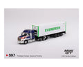 MINIGT 1:64 Western Star 49X with 40鈥?Reefer Container EVERGREEN Edition