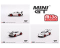 MINI GT 1/64 Porsche 911 (992) GT3 RS in White with Pyro Red Accents