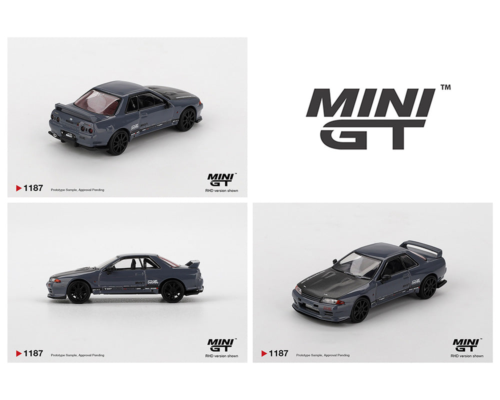 MINIGT 1:64 Nissan Skyline GT-R Top Secret VR32 in Stealth Grey