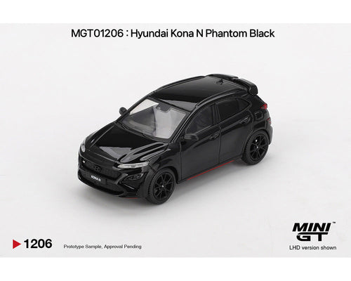 *PREORDER* MINIGT 1:64 Hyundai Kona N 鈥?Phantom Black 鈥?Korea Exclusive