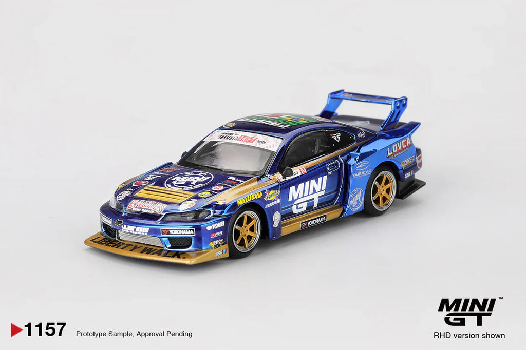 *PREORDER* MINI GT 1:64 Nissan LB-Super Silhouette S15 Silvia #555 Team MINI GT Liberty Walk 鈥?2025 Formula Drift