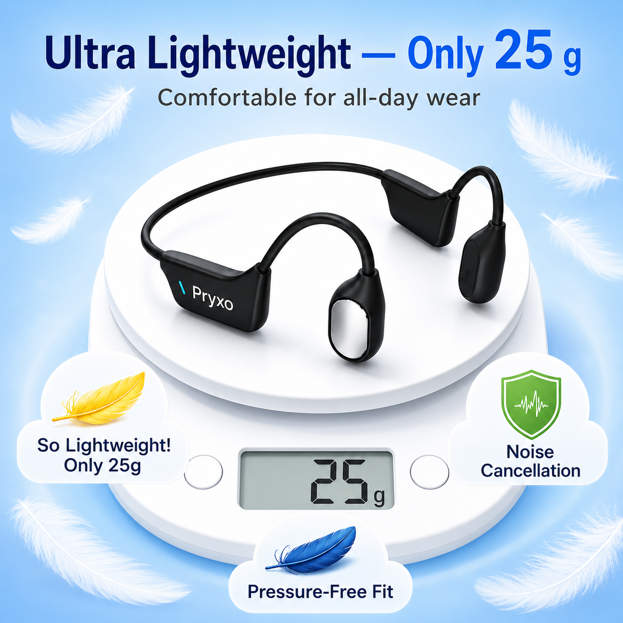 🌎Ends Today: 83% OFF!⏰🏆Pryxo®  Bone Conduction Smart Hearing Headphones （Mayo Clinic Recommended）