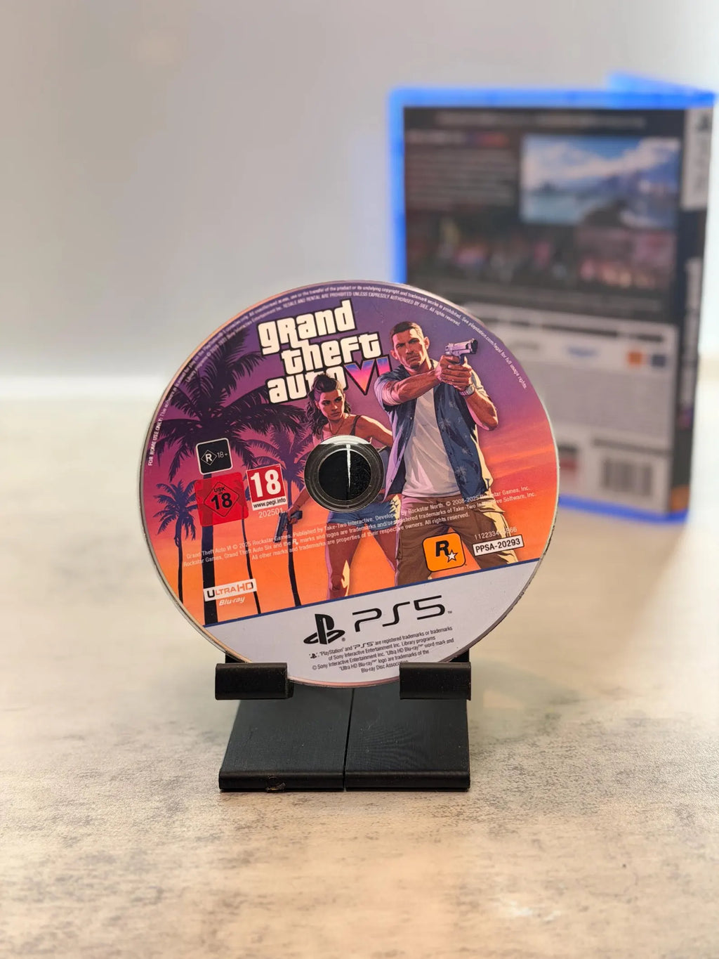 GTA 6 Collectors Edition Display Set -Custom Case Disc and Stand - Fan-Made